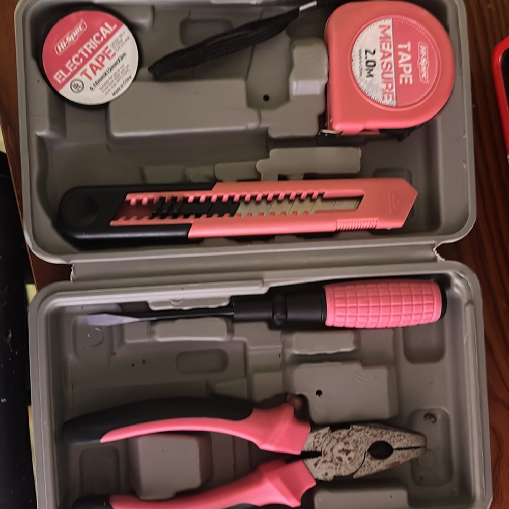 Pink home tool kit with unbeatable case
